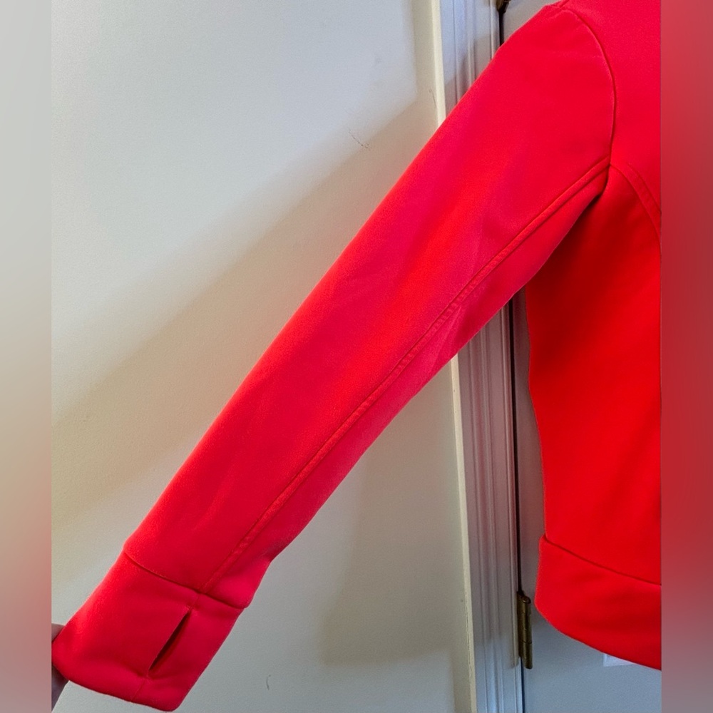 The North Face Mezzaluna Hoodie Jacket Impact Orange Full Zip small pockets - Picture 6 of 8